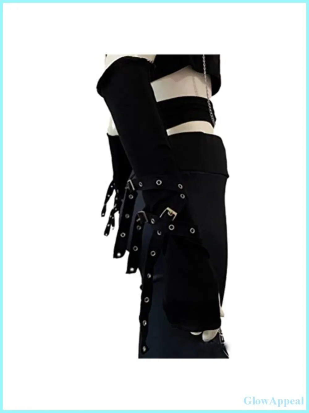 Fingerless Elbow-Length Arm Warmers Punk Goth Grunge Gloves Women Men